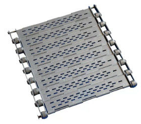품질  Punched Wire Mesh Conveyor Belt Stainless Steel Chain Plate With Baffle 공장