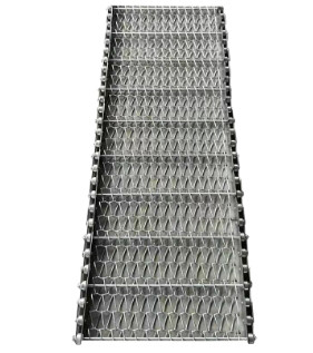 1mx0.6m 금속 다이아몬드 메쉬 강선 컨베이어 벨트